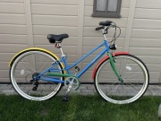 Kolorowy Unikatowy rower miejski Google Partners – limitowana edycja