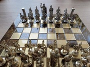 Szachy metalowe ekskluzywne chess set