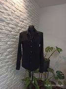 Czarna bluzka Asos M z kołnierzem 
