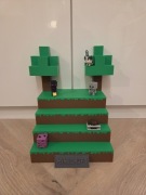Stojak Półka Ekspozytor na figurki Kinder Joy - Minecraft