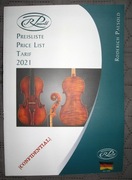 Roderich Paesold Bows, Cellos, Violins Price List 2021 catalog - katalog