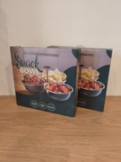 Zestaw misek na przekąski ze stali nierdzewnej z uchwytem 2 sztuki