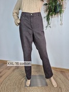 Spodnie damskie XXL brązowe Vianni 