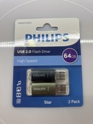 Philips USB 2.0 Flash Drive 2x 64 GB