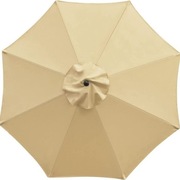 Zapasowa osłona parasola ogrodowego, wymienna tkanina z 8 żebrami 3szt