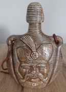 Bukłak ceramiczny na wino + 2 kubeczki