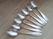 POSREBRZANE ŁYŻECZKI DO KAWY FILIŻANKI FINLANDIA SZYSZKI