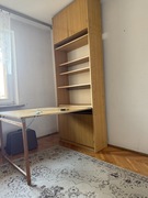 Regał z biurkiem , z dużym blatem