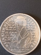 Niemcy. 10 marek 1997 D Heinrich Heine – SREBRO