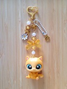 LPS Littlest Pet Shop brelok breloczek żółty kotek