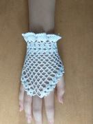 Rękawiczki mitenki ślubne lub komunijne