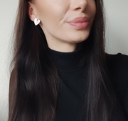 Kolczyki perłowe serca