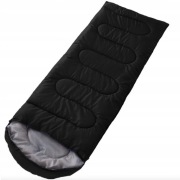 ŚPIWÓR KEMPINGOWY POKROWIEC KOŁDRA TURYSTYCZNA Z KAPTUREM