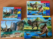 CASTORLAND Puzzle Dinozaury 2 zestawy 5 lat 70 i 60 sztuk