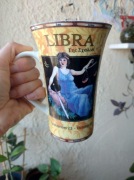 Wysoki Duży Kubek 0,5 L Znak Zodiaku Waga Pani Waga Libra Astrologia Vintag