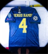 (M) Sergio Ramos 4 Real Madryt 2019/20 Nowa Koszulka Granatowa Jersey