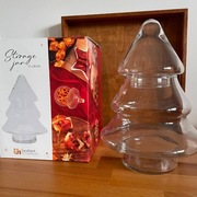 CHOINKA SZKLANA – SŁOIK OZDOBNY SZKŁO Z POKRYWKĄ, DEKORACJA ŚWIĄTECZNA