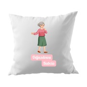 Poduszka na Dzień Babci „Odjazdowa Babcia” – Prezent Dzień Babci