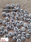 Guziki drewniane . 50 szt. pakiet .15mm-1,5 cm. Różne motywy.