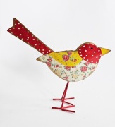 Figurka ozdobna ptak RETRO we wzory