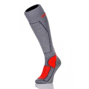 SPAIO SKARPETY SKI VIGOUR NARCIARSKIE light grey & red 35-37