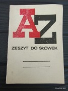 Zeszyt do słówek szkolny 16k A6 w kratkę WZWP Wrocławskie Zakłady PRL nowy