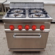 KUCHNIA GAZ 4 PAL. I PIEKARNIK ELEKT. - BERTO'S - M.1267.N