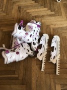 Rolki regulowane 33-37 + łyżwy