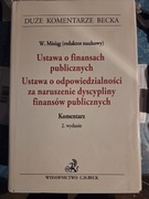 Ustawa o finansach publicznych Duży Komentarz Becka W. Misiąg wydanie 2