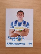 Autograf oficjalna karta Stomil Olsztyn 2017/18 Adrian Karankiewicz