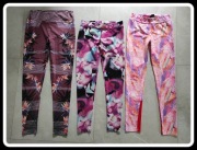 Legginsy sportowe wzorzyste kolorowe jogging siłownia 36 S - 38 M