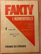Fakty i Komentarze 1981 – Do użytku wewnątrzpartyjnego – Pieczątka POP