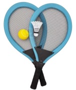 Zestaw do badmintona i tenisa różne kolory plus piłeczki