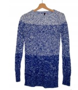 FISHBONE ombre sweter sweterek mega pleciony 36/38