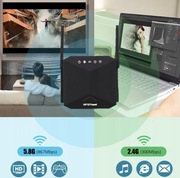 Bezprzewodowy wzmacniacz WiFi 1200Mb/s Czarny