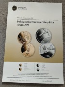 Folder - Ogłoszenia do srebrnej monety 10 zł Polska Reprezentacja Pekin2022