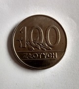 MONETA 100 ZŁOTYCH 1990