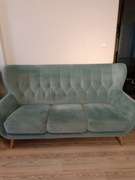 Sofa Kelso 3-osobowa Agata meble turkusowa 