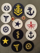 Bundesmarine marynarka wojenna naszywki zestaw.