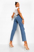 BOOHOO MOM SPODNIE JEANSOWE Z DZIURAMI XL 