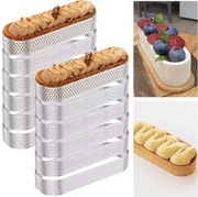 STALOWE PERFOROWANE 12szt FOREMKI do TART 13*4.3*2 do pieczenia 