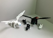 Jak wytresować smoka - Szczerbatek, Biała Furia i potomstwo - Wydruk 3D