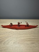 Żołnierzyk PRL Indianie w Łodzi wojennej UNIKAT!!! 