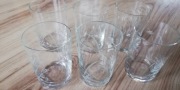 Stare kieliszki szkło cięte przedwojenne 6 sztuk duże 