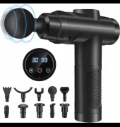 Pistolet do masażu Zerolia 30 prędkości LCD 10 głowic cichy