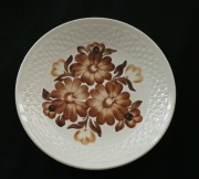 Talerz fajansowy retro fajans Koło prl retro vintage 