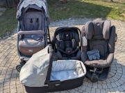 Komplet 4w1 JOIE - wózek, nosidełko, gondola, fotelik samochodowy 