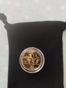 Stan Illinois; 26 mm, pozłacany, w plastikowym kapslu