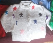 Sweter Sweterek HandMade gwiazdki święta r. 86/92