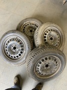 Komplet felg stalowych i opon zimowych rozstaw 5x105 z Opla Astry K